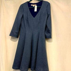 ANTHROPOLOGIE Hutch Size M denim weave long sleeve work dress.